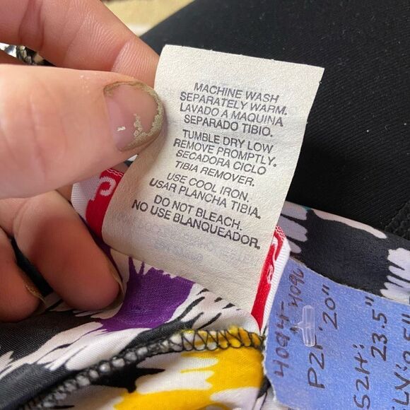 Bobbie Brooks Checkered Rainbow Funky Retro 80s Statement Top Blouse - Picture 6 of 6